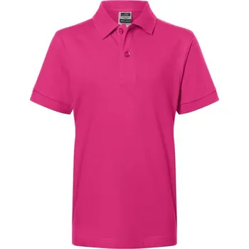 Chlapecké tričko James & Nicholson (Daiber) Dětská polokošile JN070k - Růžová | L