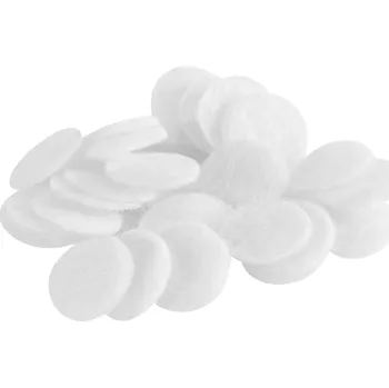 Malé bavlněné filtry pro mikrodermabrazi, 40 ks.