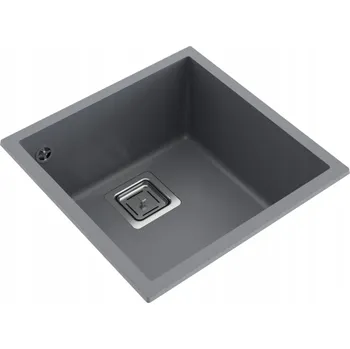 Granitový dřez Jednokomorový dřez Milo Qubus granit šedý