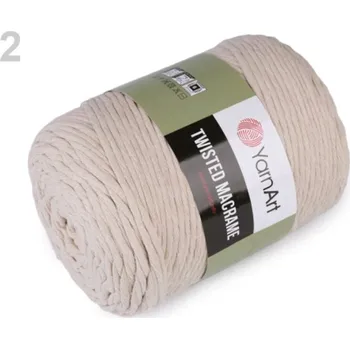 Galanterie Pletací příze Twisted Macrame 500 g - 2 (753) přírodní