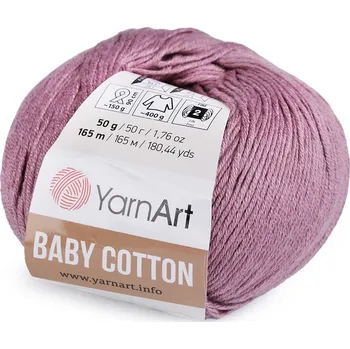 Příze Baby Cotton 50 g Pletací příze - 5 (419) starofialová