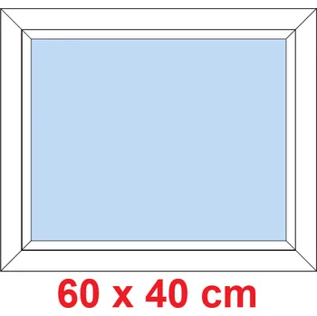 Okno Soft Plastové okno 60x40 cm, FIX neotevíravé