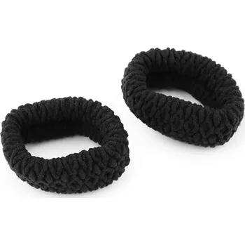 Černé gumičky do vlasů 2 kusy