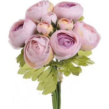 umělá květina Umělý Ranunculus pryskyřník svazek starorůžová