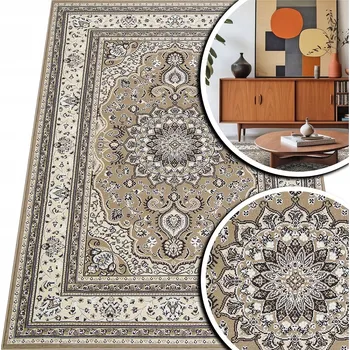 Koberec KOBEREC TRADIČNÍ VINTAGE BÉŽOVÝ KOBEREC VENEZIA KOBERCE DO OBÝVÁKU 80x300