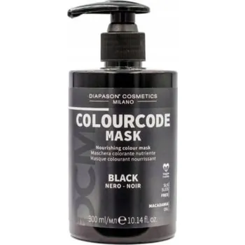 Vlasová regenerace Diapason Colourcode black 300 ml tónovací maska na vlasy