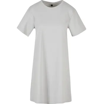 Dámské šaty Build Your Brand Tričkové šaty - Světlá asfaltová | 2XL