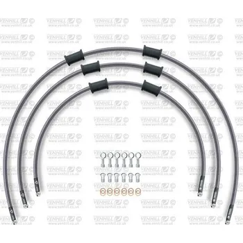 Venhill STANDARD Hadice přední brzdy sada Venhill POWERHOSEPLUS LAV-7001FS (3 hadice v sadě) průhledné hadice, nerezové koncovky