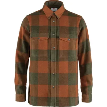 Pánská košile košile pánská FJÄLLRÄVEN Canada Shirt M Autumn Leaf-Laurel Green - S
