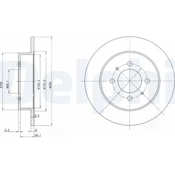 Brzdový kotouč Brzdový kotouč DELPHI BG3125