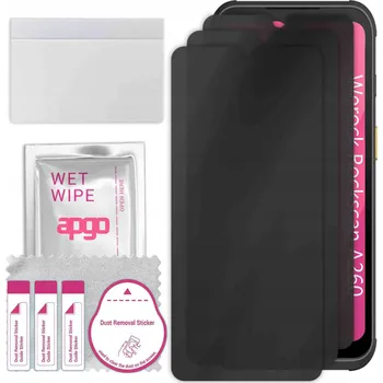 Pouzdro na mobilní telefon 3x Hybridní Sklo s Filtrem Soukromí pro Werock Rockscan A260, PRIVACY