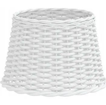 Stínidlo Bílý proutěný stínidlo na lampu, 40 x 26 cm, ruční výroba