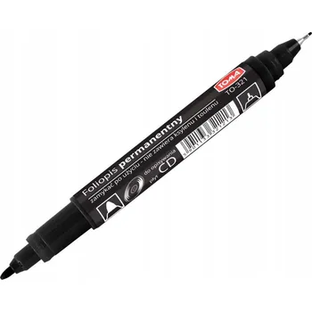 Oboustranný permanentní fix černý Toma 1 ks