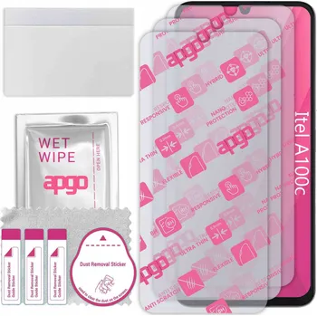 Pouzdro na mobilní telefon 3x Hybridní Sklo pro Itel A100c, alternativa tvrzeného skla