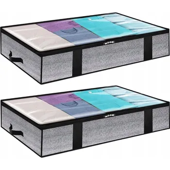 Úložný box Organizér sada 2 ks velký úložný box do skříně na povlečení oblečení pod postel