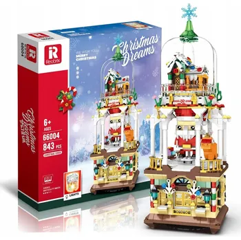 ostatní stavebnice Stavebnice Reobrix 66004 Vánoční věž snů Kouzelné Vánoce 843 dílů