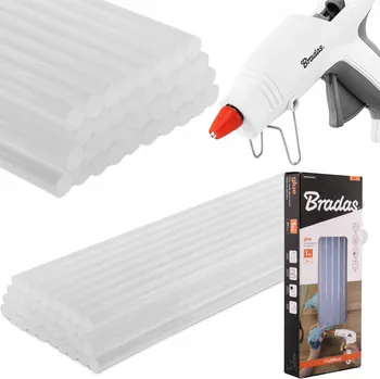 Příslušenství k lepící pistoli Tavné tyčinky do tavné pistole POLOPRŮHLEDNÉ 34ks 1kg 11mm x 300 mm