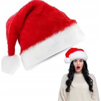 Karnevalový kostým ČEPICE SANTA CLAUSE S BAMBULKOU KOSTÝM PŘEVLEK NA VÁNOCE