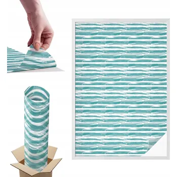 Obraz Fólie Dekorativní Matná na Prosklené Kancelářské Stěny Zelené Pruhy 100x146 cm