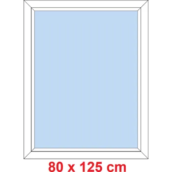 Okno Soft Plastové okno 80x125 cm, FIX neotevíravé