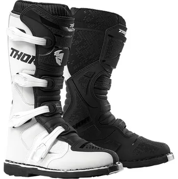 Moto obuv THOR boty Blitz XP BLACK/WHITE - 40,5