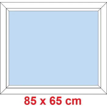 Okno Soft Plastové okno 85x65 cm, FIX neotevíravé