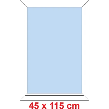 Okno Soft Plastové okno 45x115 cm, FIX neotevíravé