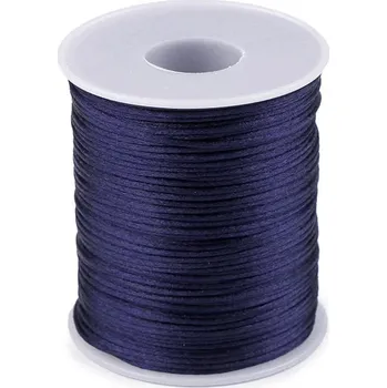 Příze Saténová šňůra Ø1 mm - 154 modrá tmavá