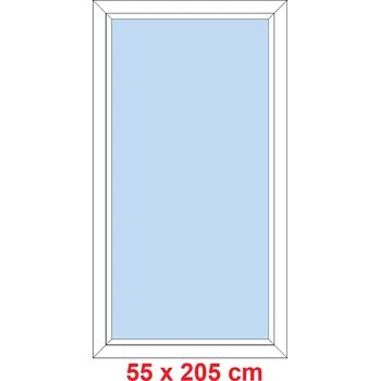 Okno Soft Plastové okno 55x205 cm, FIX neotevíravé