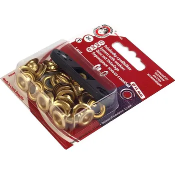 Náušnice Průchodka vnitřní Ø7 mm - 3 zlatá