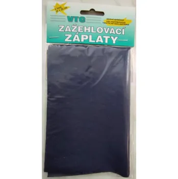 Galanterie Záplaty zažehlovací - tm. modrá