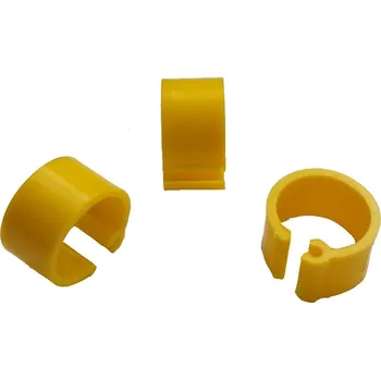 Zámkové kroužky na holuby 8 mm, žlutá 1 ks