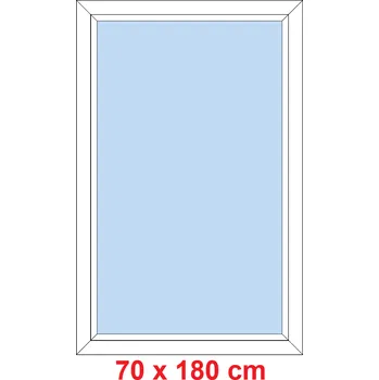 Okno Soft Plastové okno 70x180 cm, FIX neotevíravé