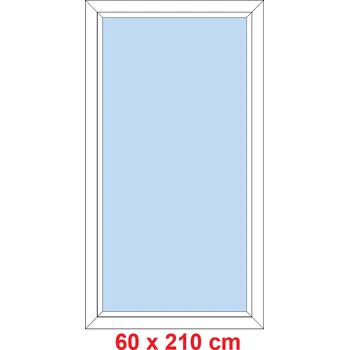Okno Soft Plastové okno 60x210 cm, FIX neotevíravé