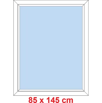 Okno Soft Plastové okno 85x145 cm, FIX neotevíravé
