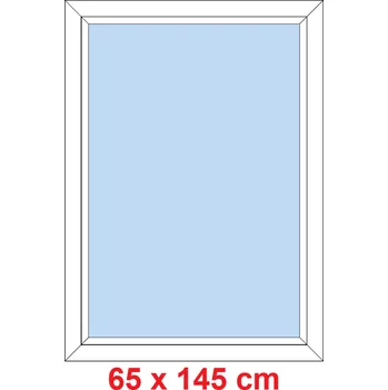 Okno Soft Plastové okno 65x145 cm, FIX neotevíravé