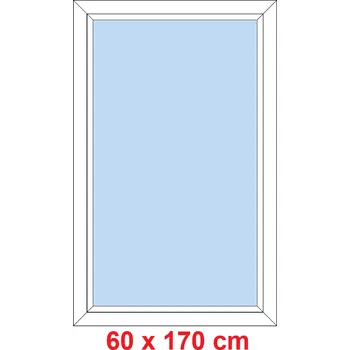 Okno Soft Plastové okno 60x170 cm, FIX neotevíravé