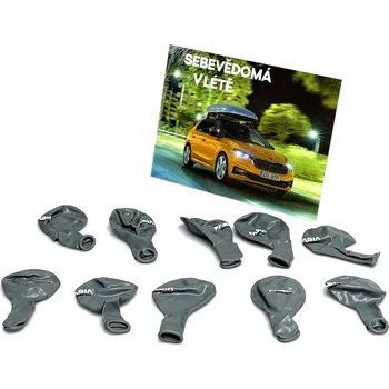 Balónek měnící se obrázek Fabia IV + 10 ks balónků original