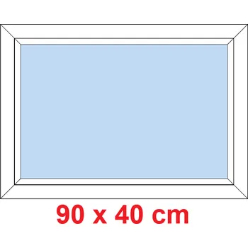 Okno Soft Plastové okno 90x40 cm, FIX neotevíravé