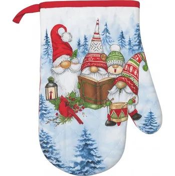 Chňapka Chňapka kuchyňská vánoční, dekor Skřítci II