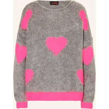 Dámský svetr Miss Goodlife Dámský Svetr, tmavě šedá / neonově růžová, 36