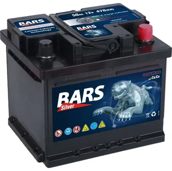 Autobaterie Akumulátor Bars Silver 12V 50Ah 470A (EN) P+