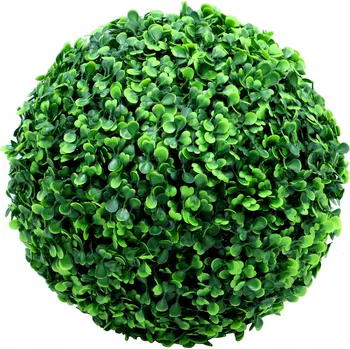 umělá květina Koule z buxusu Umělý Zimostráz 26 cm zelená