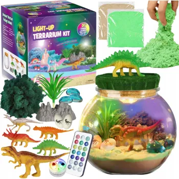 Obraz Experimentální sada Dinosaří zahrada s LED lampičkou a rostlinami