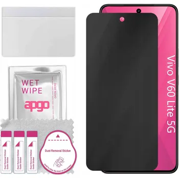 Pouzdro na mobilní telefon Hybridní Sklo s filtrem soukromí pro Vivo V60 Lite 5G, PRIVACY