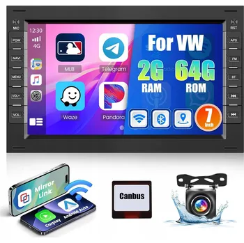 Autorádio ANDROID 13 AUTORÁDIO pro VW BORA T5 GOLF 4 PASSAT Seat CARPLAY 2/32GB