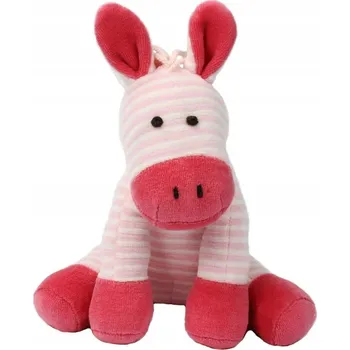 plyšák Plyšový osel s proužky, růžový - roztomilá plyšová hračka, dárek pro děti pro pohodlí a mazlení