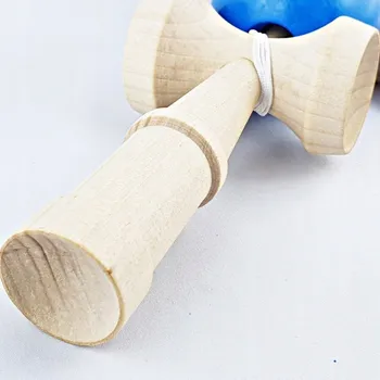 Dřevěná hračka Japonská KENDAMA dovednostní hra MODRÁ dřevěná