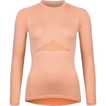 dámské triko funkční FORCE SOFT LADY dl. rukáv, meruňkové - M-L