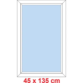 Okno Soft Plastové okno 45x135 cm, FIX neotevíravé